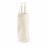 Westford Mill Fairtrade Cotton Bottle Bag with Handle, Black 8 x 27 x 8 cm, WM620 – image 2