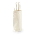 Westford Mill Fairtrade Baumwoll Flaschentasche mit Griff, Bottle Green 8 x 27 x 8 cm, WM620 – Bild 1