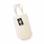 Westford Mill Fairtrade Cotton Bottle Bag with Handle, Black 8 x 27 x 8 cm, WM620 – image 3