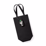 Westford Mill Fairtrade Cotton Bottle Bag with Handle, Black 8 x 27 x 8 cm, WM620 – image 7