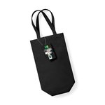 Westford Mill Fairtrade Baumwoll Flaschentasche mit Griff, Bottle Green 8 x 27 x 8 cm, WM620 – Bild 7