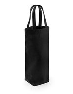 Westford Mill Fairtrade Baumwoll Flaschentasche mit Griff – Black