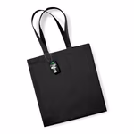 Westford Mill Fairtrade Cotton Shopper with Long Carry Handles, Black 39 x 41 x 14 cm, WM623 – image 3