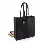 Westford Mill Fairtrade Cotton Shopper with Long Carry Handles, Black 39 x 41 x 14 cm, WM623 – image 4