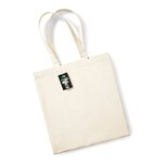 Westford Mill Fairtrade Baumwoll Shopper mit langen Tragegriffen, Black 39 x 41 x 14 cm, WM623 – Bild 6