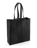 Westford Mill Fairtrade Baumwoll Shopper mit langen Tragegriffen, Black 39 x 41 x 14 cm, WM623 – Bild 2