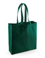 Westford Mill Fairtrade Baumwoll Shopper mit langen Tragegriffen, Black 39 x 41 x 14 cm, WM623 – Bottle Green
