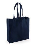 Westford Mill Fairtrade Baumwoll Shopper mit langen Tragegriffen, Black 39 x 41 x 14 cm, WM623 – French Navy