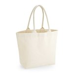 Westford Mill Fairtrade Baumwoll-Segeltuchtasche mit Reißverschluss, Natural 35 x 37 x 18 cm, WM626 – Bild 3