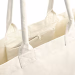 Westford Mill Fairtrade Cotton Canvas Bag with Zip, Natural 35 x 37 x 18 cm, WM626 – image 4