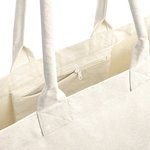 Westford Mill Fairtrade Baumwoll-Segeltuchtasche mit Reißverschluss, Natural 35 x 37 x 18 cm, WM626 – Bild 4
