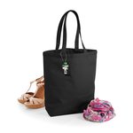 Westford Mill Fairtrade Baumwoll-Canvas Shopper 13L, Black 28 x 38 x 12 cm, WM671 – Bild 4