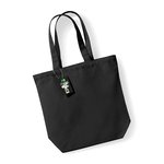 Westford Mill Fairtrade Baumwoll-Canvas Shopper 13L, Black 28 x 38 x 12 cm, WM671 – Bild 6