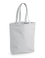 Westford Mill Fairtrade Baumwoll-Canvas Shopper 13L, Black 28 x 38 x 12 cm, WM671 – Light Grey