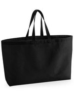 Westford Mill Geräumige Baumwoll-Strandtasche, Beige 56 x 41 x 16 cm, WM696 – Bild 2
