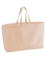 Westford Mill Geräumige Baumwoll-Strandtasche, Beige 56 x 41 x 16 cm, WM696 – Pesca