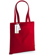 Westford Mill Robuste Einkaufstasche aus 100% Bio-Baumwolle, Beige 38 x 42 cm, WM801 – Classique Rouge
