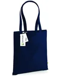 Westford Mill Robuste Einkaufstasche aus 100% Bio-Baumwolle, Hellgrau 38 x 42 cm, WM801 – French Navy