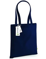 Westford Mill Robuste Einkaufstasche aus 100% Bio-Baumwolle, Beige 38 x 42 cm, WM801 – Marine francais