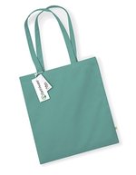 Westford Mill Robuste Einkaufstasche aus 100% Bio-Baumwolle, Beige 38 x 42 cm, WM801 – Vert sauge