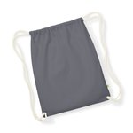 Westford Mill Bio-Baumwoll Gymsac mit Tunnelzug, Natural 37 x 47 cm, WM810 – Bild 4