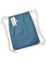 Westford Mill Bio-Baumwoll Gymsac mit Tunnelzug – Airforce Blue