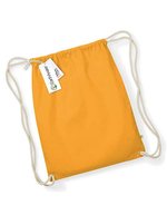 Westford Mill Bio-Baumwoll Gymsac mit Tunnelzug – Amber