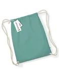 Westford Mill Bio-Baumwoll Gymsac mit Tunnelzug, Airforce Blue 37 x 47 cm, WM810 – Sage Green