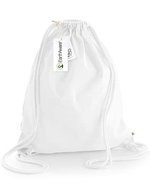 Westford Mill Bio-Baumwoll Gymsac mit Tunnelzug, Natural 37 x 47 cm, WM810 – White