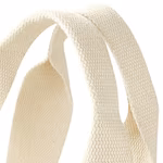 Westford Mill Organic Cotton Beach Bag with Zip, Natural 50 x 25 x 25 cm, WM814 – image 5
