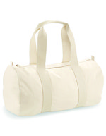 Westford Mill Bio-Baumwoll-Strandtasche mit Reißverschluss, Natural 50 x 25 x 25 cm, WM814 – Natural