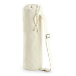 Westford Mill Bio-Baumwolle Yoga-Matte Tasche mit Zip, Natural 19 x 69 x 19 cm, WM816 – Bild 1