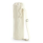 Westford Mill Bio-Baumwolle Yoga-Matte Tasche mit Zip, Natural 19 x 69 x 19 cm, WM816 – Bild 2