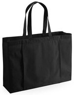 Westford Mill Yoga-Mattentasche "Strandyoga" in cotone biologico, Natural 50 x 36 x 13 cm, WM818 – Nero