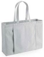 Westford Mill Yoga-Mattentasche "Strandyoga" in cotone biologico, Natural 50 x 36 x 13 cm, WM818 – Grigio chiaro