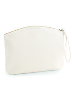 Westford Mill Bio-Baumwoll Wristlet mit Reißverschluss, Natural S (19 x 17 cm), WM820 – Natural