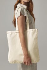 Westford Mill Bio-Baumwolltasche in Pastellfarben 407 g/m², Natural 38 x 41 cm, WM821 – Bild 1