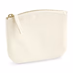 Westford Mill Sac en Coton Biologique avec Fermeture Éclair, Natural 14.5 x 11 cm, WM825 – image 4