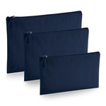 Westford Mill Bio-Baumwoll Kulturtasche mit Reißverschluss, Natural S (20 x 11.5 cm), WM830 – Bild 1
