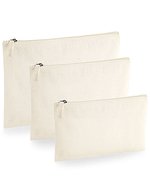 Westford Mill Bio-Baumwoll Kulturtasche mit Reißverschluss – Natural