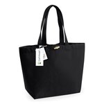 Westford Mill Strandtasche mit Holz-Knebelverschluss, Natural 34 x 34 x 17 cm, WM850 – Bild 3