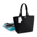 Westford Mill Strandtasche mit Holz-Knebelverschluss, Natural 34 x 34 x 17 cm, WM850 – Bild 5