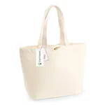 Westford Mill Strandtasche mit Holz-Knebelverschluss, Natural 34 x 34 x 17 cm, WM850 – Bild 7