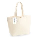 Westford Mill Strandtasche mit Holz-Knebelverschluss, Natural 34 x 34 x 17 cm, WM850 – Bild 7