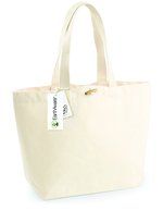 Westford Mill Strandtasche mit Holz-Knebelverschluss – Natural