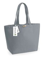 Westford Mill Strandtasche mit Holz-Knebelverschluss – Pure Grey