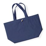 Westford Mill Strandtasche XXL mit Holz-Knebelverschluss, Natural 40 x 39 x 19 cm, WM855 – Bild 3