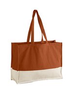 EarthAware® Organic Contrast Shopper – Pumpkin/Natural