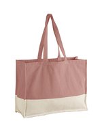 EarthAware® Organic Contrast Shopper – Rose/Natural