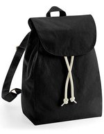 Westford Mill Bio-Baumwoll-Rucksack mit Druckknopfverschluss, Black 26 x 38 x 14 cm, WM880 – Bild 1